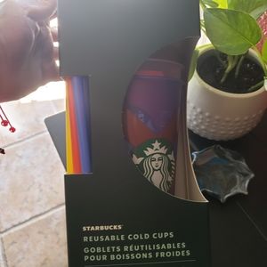 Starbucks color changing pride set